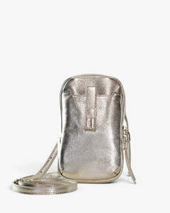 All: Minx Dial Up Jet Setter Gold Milled Leather Gold Hardware
