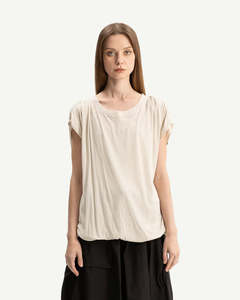 Short Sleeves: Bone & Arrow Evi Top Stone