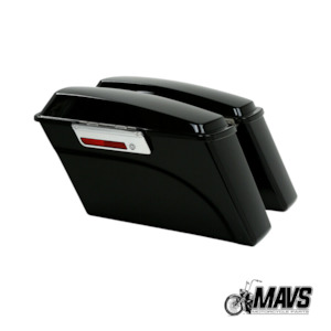 Grooved hard bags, Lids & Latch Key For 94-13 Harley Touring & Road King