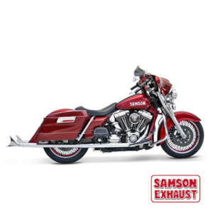 True Dual Systems: Samson Cholo Fishtails For Touring 36"-42″ Chrome 2007-2008