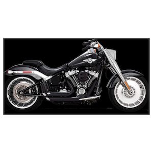 2 Into 2: V47235 BLACK SHORTSHOTS STAGGERED EXHAUST SYSTEM FOR 18-20 FAT BOY