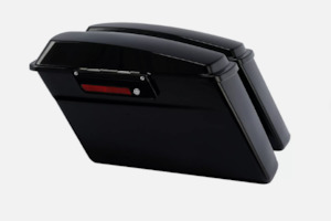 Mavs Parts: Hard bags with Black Latches For 94-13 Harley Touring & Softail models