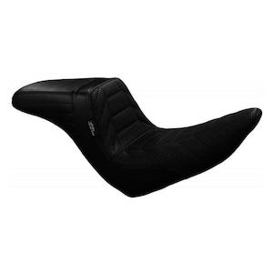 Seats: LE PERA LYR-590TRKPT KICKFLIP SEAT - TRACK PLEAT - BLACK '18-'22 0801-1462