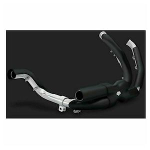 True Dual Systems: V46871 BLACK POWER DUALS HEADER PIPES ONLY M8 TOURING 17-20