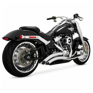 2 Into 2: V26075 CHROME BIG RADIUS 2:2 EXHAUST SYSTEM FOR 18-20 FXBR/FLFB