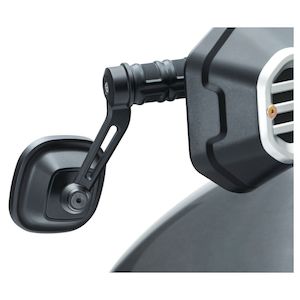 Mirrors: DILLINGER BAR END MIRROR SATIN BLK EACH ku-6657