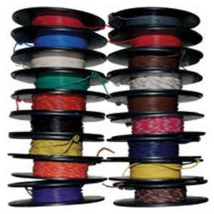 PRIMARY WIRE WHITE/BROWN 18 GAUGE 100FT SPOOL nwr-91-100