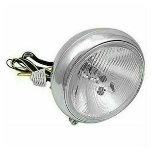 Headlights: 2001-0328 CHROME 7" HEADLIGHT FOR 86-17 FLST