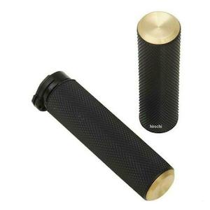 Arlen Ness: ARLEN NESS GRIPS KNURLED BRASS END CAPS 0630-1478