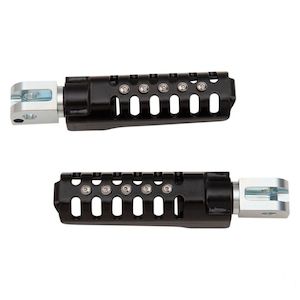 Burly: FOOTRESTS PASSENGER RAZOR BLACK M8 SOFTAIL PR b13-1012b