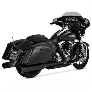 Vance Hines: V46650 BLACK 4.5" OVERSIZED 450 SLIP-ON MUFFLERS FOR TOURING 17-20