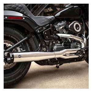 2 Into 1: S&S CYCLE CHROME SUPERSTREET 2 INTO 1 EXHAUST SYSTEM - 550-0858 FOR 2018-2024 HARLEY-DAVIDSON SOFTAIL MOTORCYCLES
