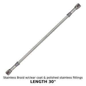 Goodridge: BRAKE LINE SS/CLEAR 30 G/RIDGE gr-30330tc-cl GR-30330TC-CL