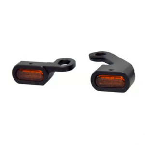 FASTLINE, BELOW BAR LED TURN SIGNAL SET. BLACK  2015-24 SOFTAIL MS-577085