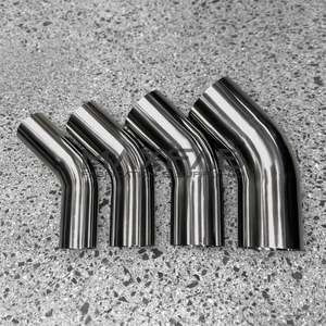 45 Degree Stainless Steel Bends - Long Tail (Thick)