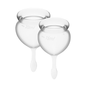 Satisfyer Feel Good Menstrual Cup - Clear - Max Play