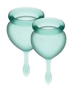 Satisfyer Feel Good Menstrual Cup - Green - Max Play