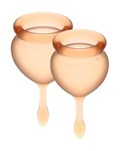 Satisfyer Feel Good Menstrual Cup - Orange - Max Play