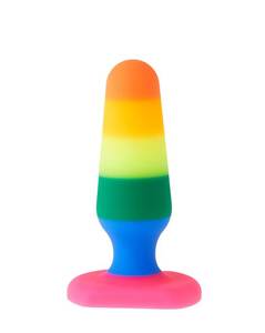 Products: Play Silicone Butt Plug - Rainbow - Max Play