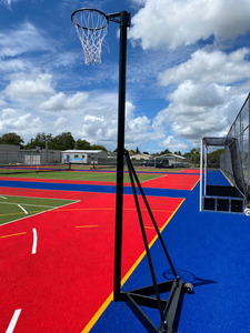 Products: Premier Aluminium Mobile Netball System - Mayfield Sports