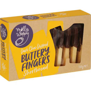 Up To 50: Shortbread Dark Choc Dipped Buttery Fingers 210g
