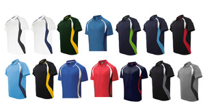 Products: CP1528 Unisex Adults Sports Panel Polo Shirts McCracken's