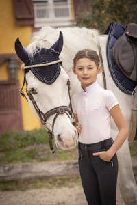 Children S Collection: Penelope Madrid Show Shirt - Pink or Navy - Children