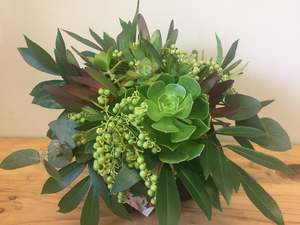 Get Well: Green goddess flower arrangement