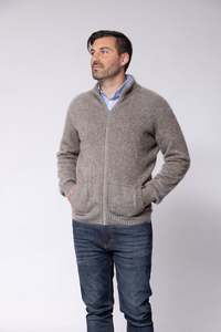 Noble Wilde Knitwear: Noble Wilde - Bristol Jacket - Pumice