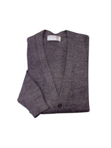 Silverdale Knitwear: Silverdale - Mid Weight Ribbed Cardigan - Chestnut or Charcoal