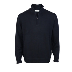Silverdale - 1/4 Zip Neck Jersey - Navy