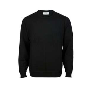 Silverdale Knitwear: Silverdale - Crew Neck Jersey - Black