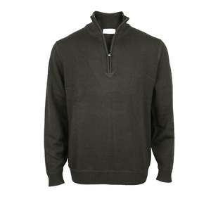 Silverdale Knitwear: Silverdale - 1/4 Zip Jersey - Charcoal