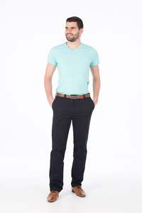 Bob Spears: Bob Spears Active Waist Trousers - Navy - Larger Sizes