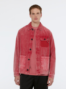 Scotch And Soda: Scotch & Soda - Washed Cord Jacket - Dusty Red