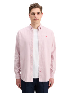 Scotch & Soda - Essential Oxford Stripe Shirt - White/Red