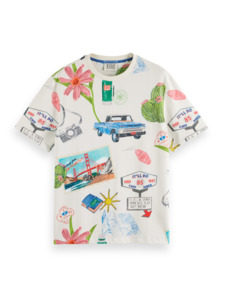 Scotch And Soda: Scotch & Soda - AOP Tee - On The Road