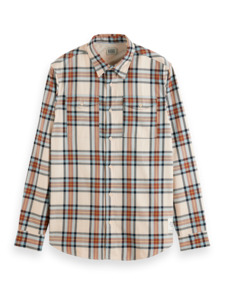 Scotch And Soda: Scotch & Soda - Flannel Check Shirt - Beige Check