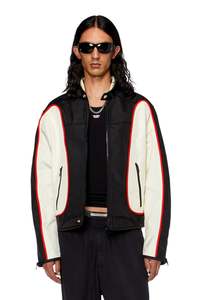 Diesel: Diesel - J-Blink Jacket - Cream/Black/Red