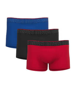 Diesel: Diesel - Damien Boxers - 3 Pack - Black/Blue/Red