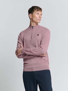 No Excess - Half Zip Pullover - Chalk or Mauve