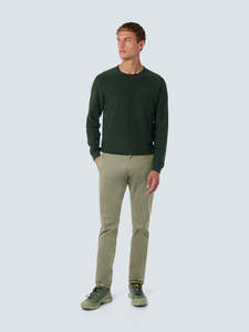 No Excess: No Excess - Stretch Chinos - Smoke or Dark Moss