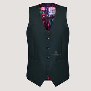 Saville Row: Savile Row - Saul Vest - Forest Green