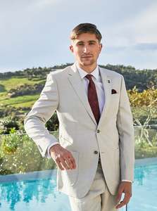 Saville Row: Savile Row - Asher/Jesse Linen Suit - Salt