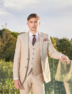 Savile Row - Asher/Jesse Linen Suit - Sand