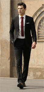 Savile Row David/Jesse Suit - SSA8 - Black