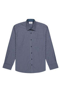 Cambridge Clothing: Cambridge - Edmund Check Shirt - Taupe/Blue