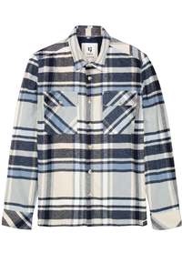Garcia - Mens Flannel Overshirt - Kit Blue