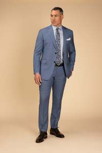 Rembrandt - Pale Blue Sharkskin Suit