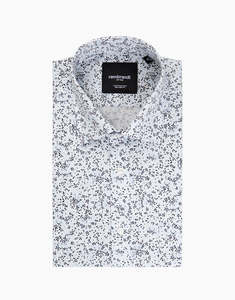 Rembrandt: Rembrandt - Sinatra Shirt - White/Blue Floral